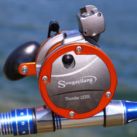 Heavy Duty Line Counter Trolling Reel – Conventional Level Wind Reel for Sea Fishing