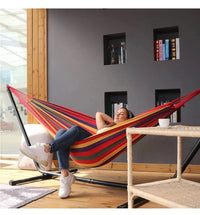 Heavy Duty Canvas Camping Hammock with Tree Straps