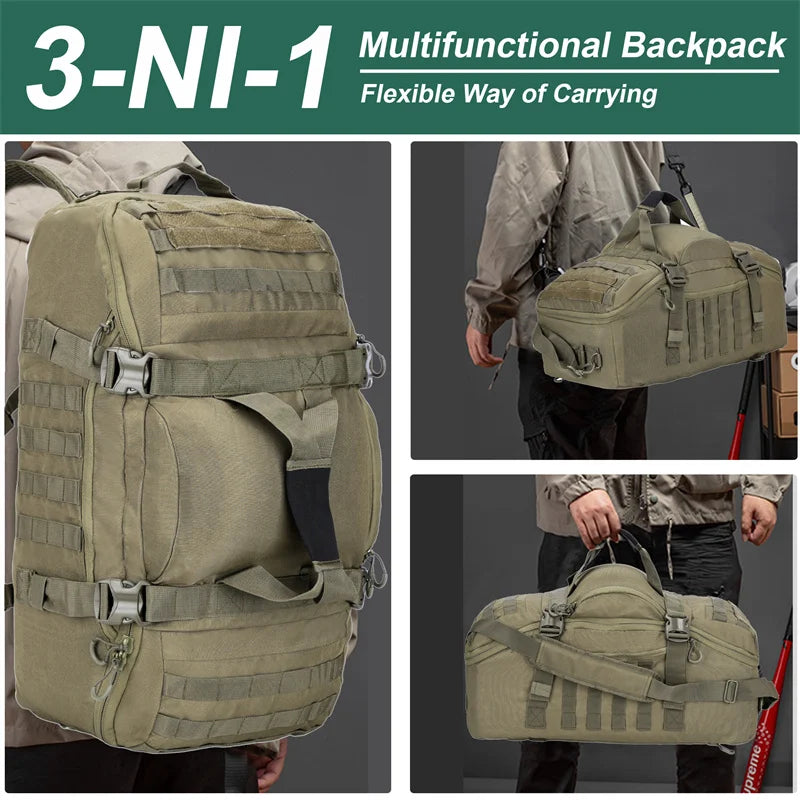 LQARMY 30L 50L 80L Tactical Backpack for Hiking & Travel