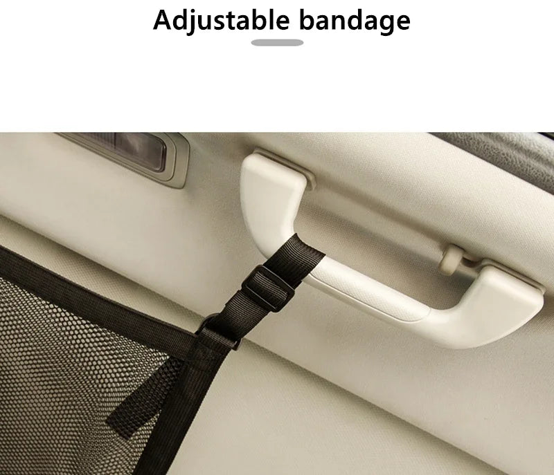 SUV Car Ceiling Storage Net Organizer – Heavy Duty Breathable Mesh Roof Cargo Storage for Travel & Road Trips