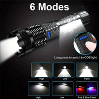 Rechargeable Tactical LED Flashlight for Camping