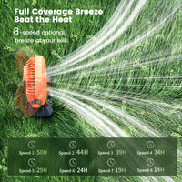 20000mAh Rechargeable Camping Fan – 8-Speed Portable Tent Fan with LED Lantern, Remote & Hook