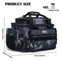 Heavy Duty Waterproof Fishing Tackle Backpack – Large Capacity Outdoor Fishing Storage Bag