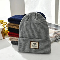 Warm Knitted Beanie Hat with Ear Protection