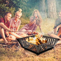25 Inch Outdoor Fire Pit Wood Burning Campfire Pit