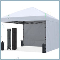 10x10 Pop Up Canopy Tent with Sidewalls