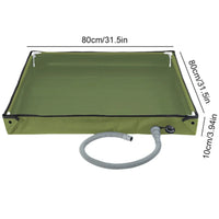 Foldable Shower Base with Drain Hose for Camping & Outdoor Use | Field to Peak.