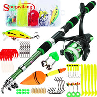 Heavy Duty Telescopic Fishing Rod & Reel Combo – Portable Full Fishing Kit (1.8M)
