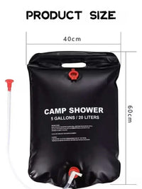 Portable Solar Shower Bag for Camping & Outdoor Use