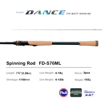 PURELURE DANCE S822H Spinning Rod – High Carbon Long Casting | Field to Peak.
