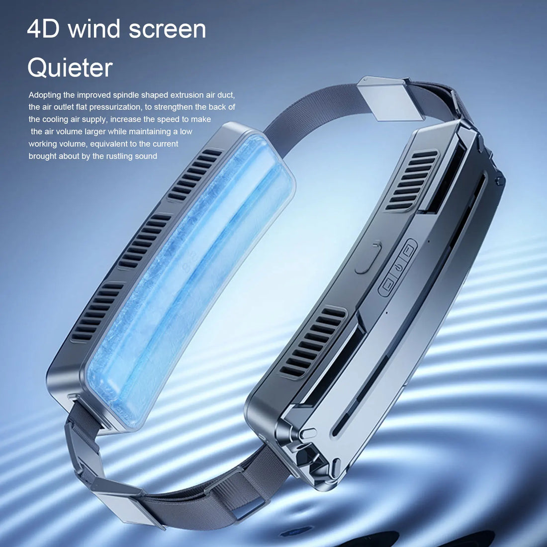 Wearable Waist Fan – 3-Speed Outdoor Belt Fan with Cooling Compress Design for Sports & Work