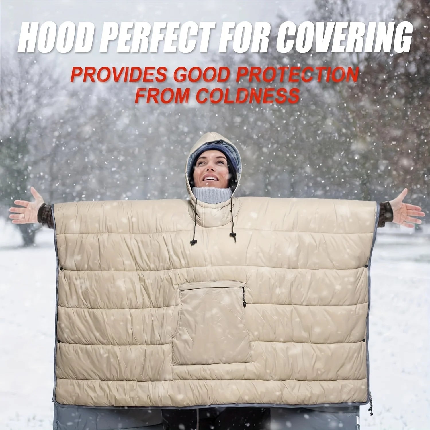 Waterproof Wearable Sleeping Bag Camping Poncho