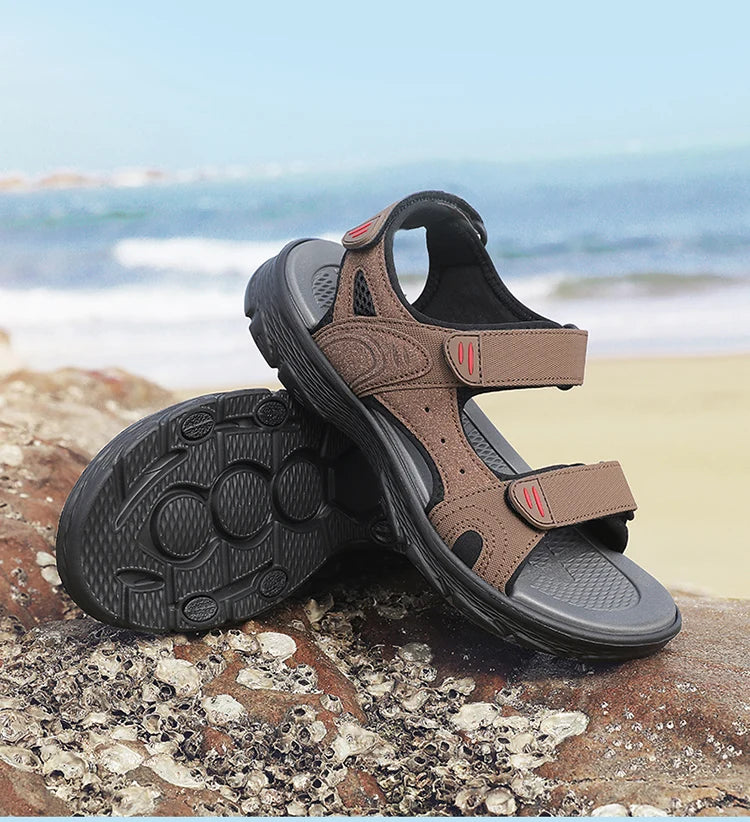 Men's Waterproof Hiking Sandals Outdoor Beach Sandals