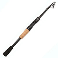 Ultra Lightweight Telescopic Baitcasting Fishing Rod – Carbon Fiber Spinning & Casting Rod with Wooden Handle