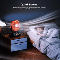 20000mAh Rechargeable Camping Fan – 8-Speed Portable Tent Fan with LED Lantern, Remote & Hook