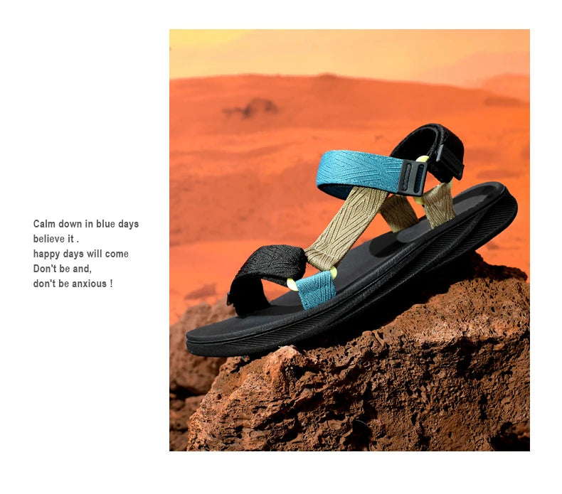 Men's Arch Support Hiking Sandals Outdoor Beach Shoes