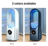 Portable Mini Air Cooler Fan – USB Bladeless Cooling Fan with 6 Speeds & Timer