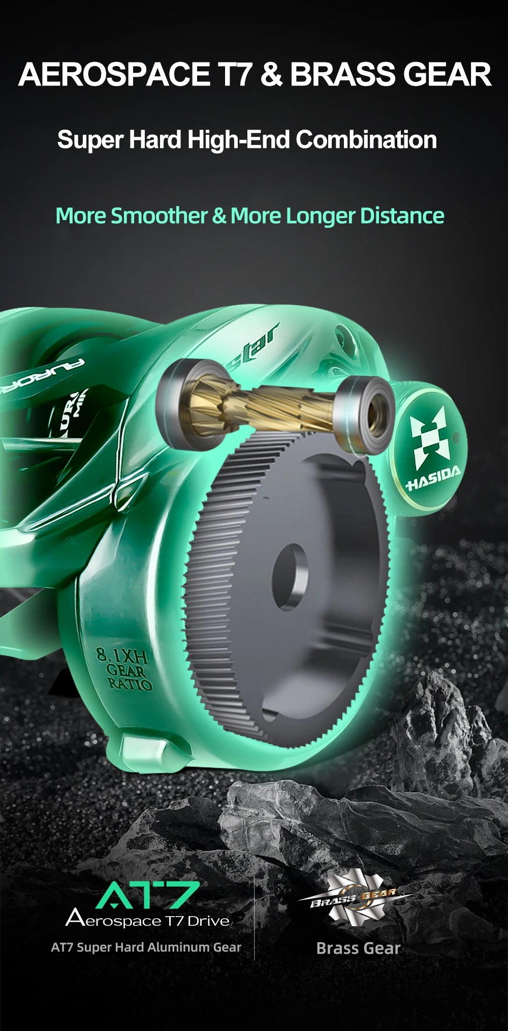 Ultra Lightweight BFS Baitcasting Reel – Aluminum Spool Fishing Reel for Bass & Trout Fishing
