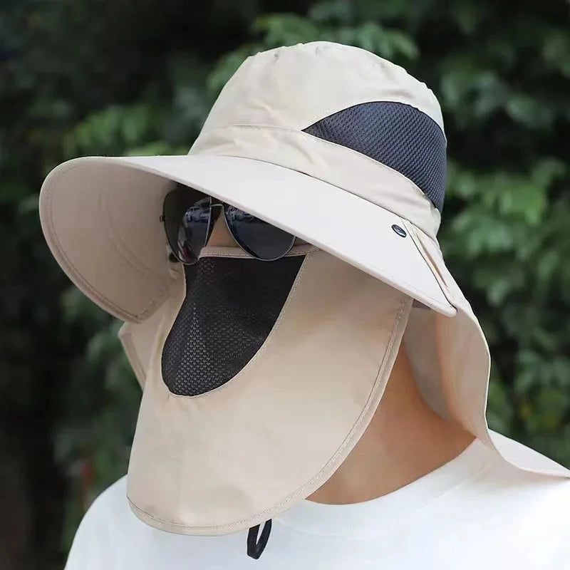 Wide Brim Fishing Hat – UV Protection Sun Cap with Breathable Lightweight Design