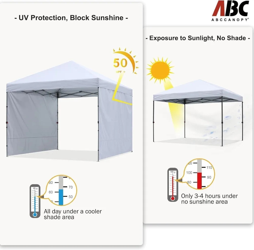 10x10 Pop Up Canopy Tent with Sidewalls