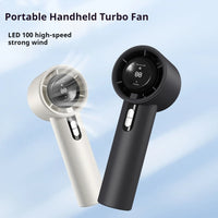 5200mAh Handheld Cooling Fan – USB Rechargeable Fan with LED Display & Cooling Plate