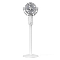 360° Quiet Floor Fan – Powerful Adjustable Height Standing Fan with Remote Control