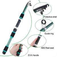 Telescopic Fishing Rod & Reel Combo Full Fishing Kit