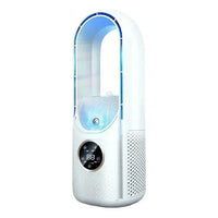 Portable Mini Air Cooler Fan – USB Bladeless Cooling Fan with 6 Speeds & Timer