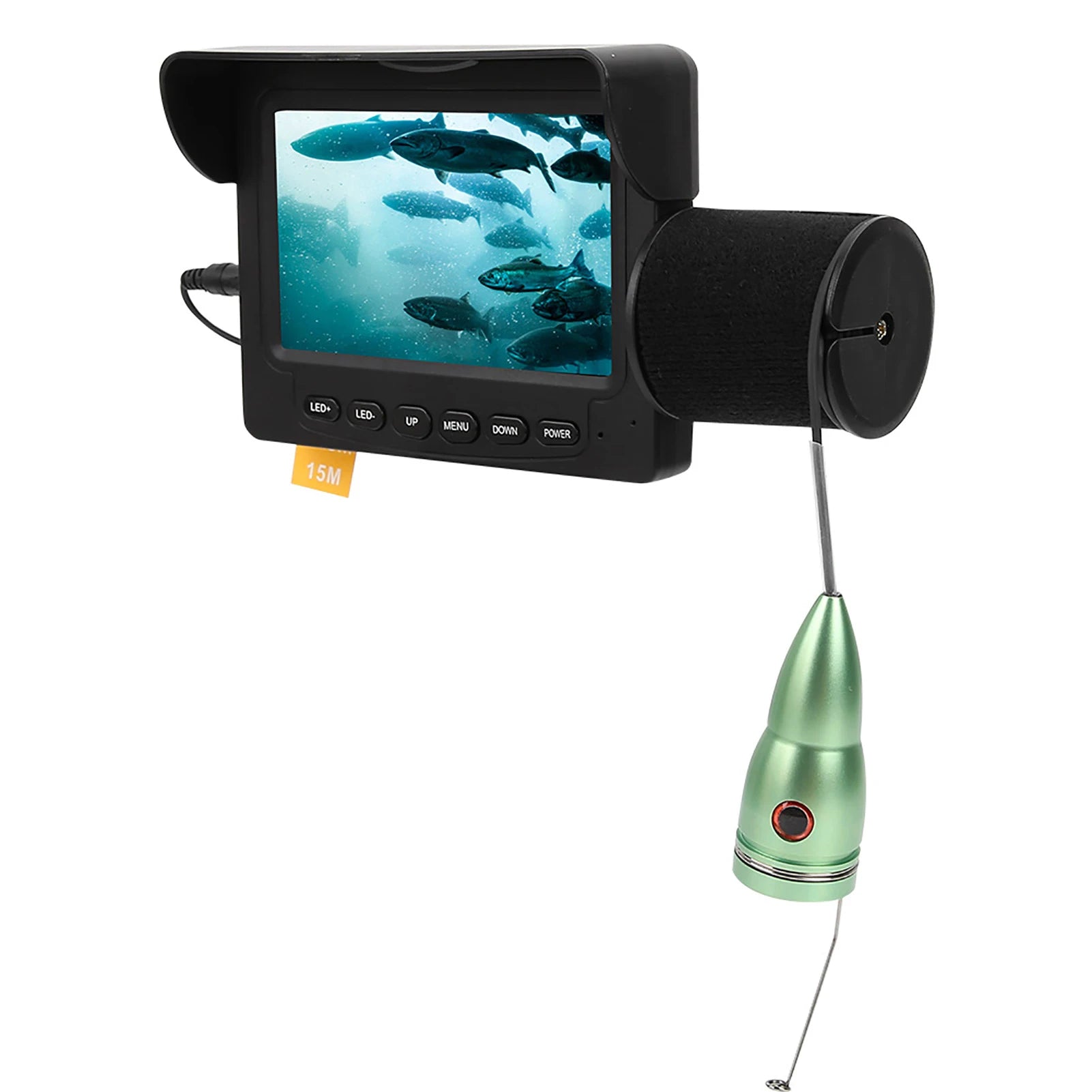 4.3" HD Underwater Visual Fish Finder Portable Fishing Camera Kit Color Screen Monitor And Waterproof Camera