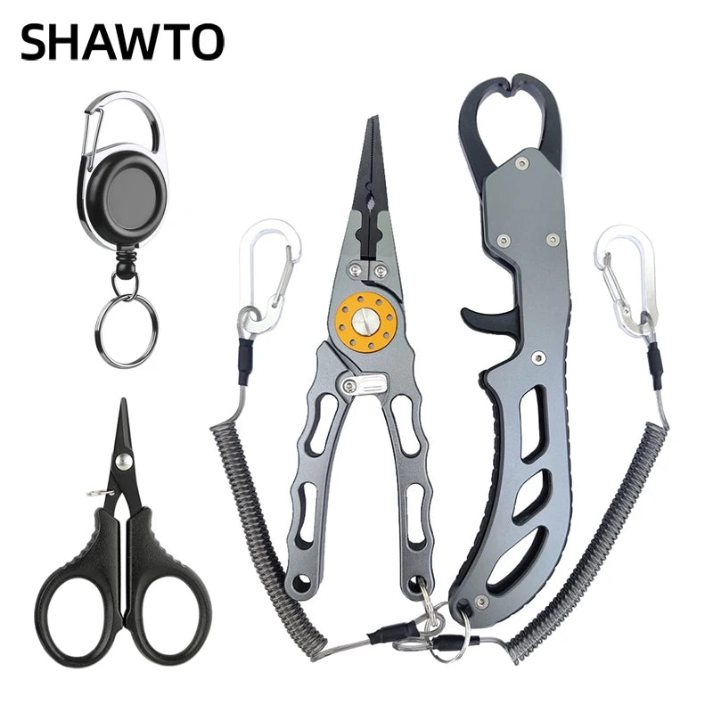 Aluminum Fishing Pliers & Fish Grip Tool Set