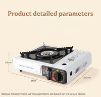Portable cartridge stove, multi-functional stove,lightweight,suitable for camping,outdoor barbecuing,home cooking and gatherings
