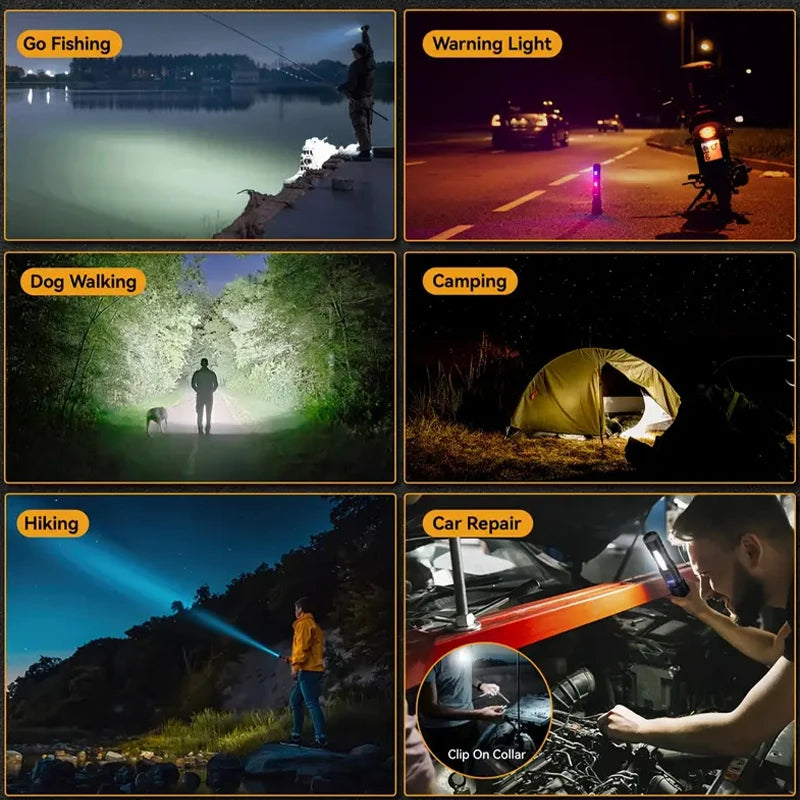Rechargeable Tactical LED Flashlight for Camping
