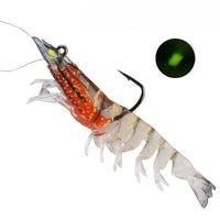 Artificial Shrimp Fishing Lure – Luminous Soft Bait for Saltwater & Freshwater Fishing