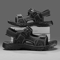 Men's Leather Hiking Sandals Lightweight Beach Walking Shoes