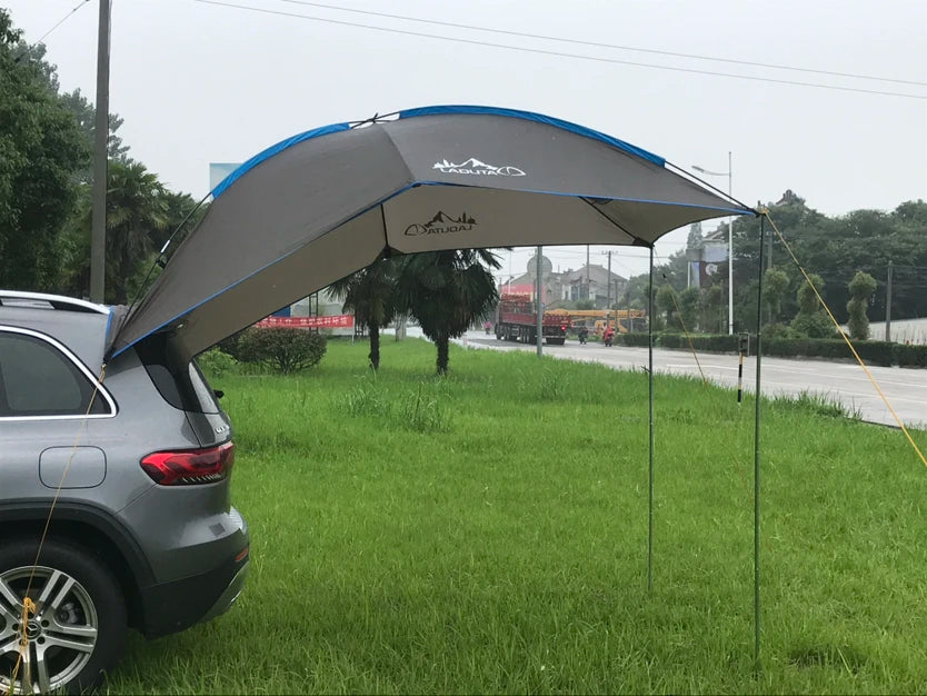 280x190cm Car Rear Tent Outdoor Camping Beach Travel Waterproof Sun Shelter Automobile Awning Rooftop Rain Canopy for SUV Sedan