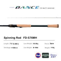 PURELURE DANCE S822H Spinning Rod – High Carbon Long Casting | Field to Peak.