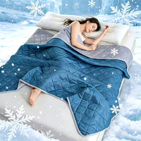 Double Sided Cooling Summer Blanket – Lightweight Breathable Thin Quilt for Hot Sleepers, Bed & Easy Care Comfort