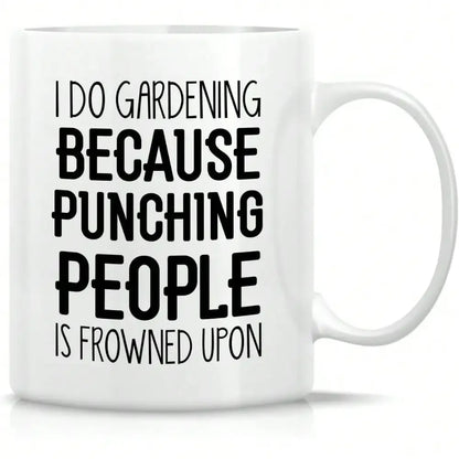 Funny White Ceramic Coffee Mug - 11oz Gift for Friends & Family