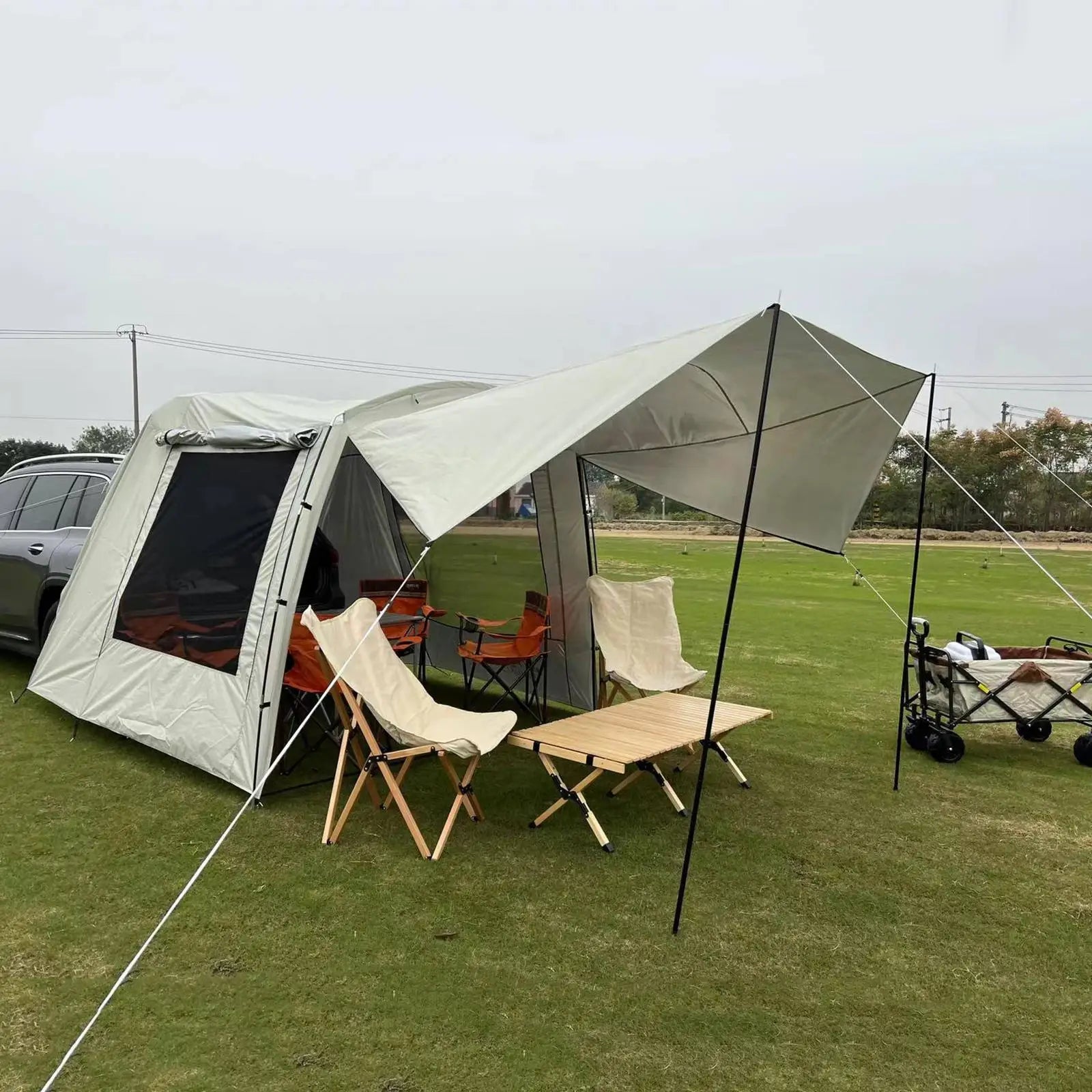 Portable Waterproof SUV Rear Camping Tent Shelter