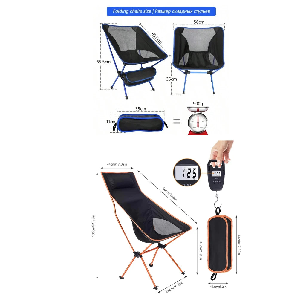 Portable Folding Chair – Ultralight Aluminum for Camping & Hiking | Field to Peak.