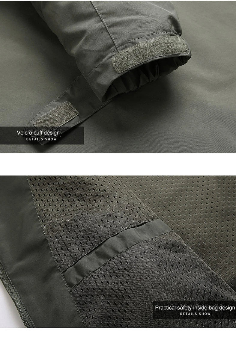 Waterproof Windbreaker Jacket for Hiking & Fishing