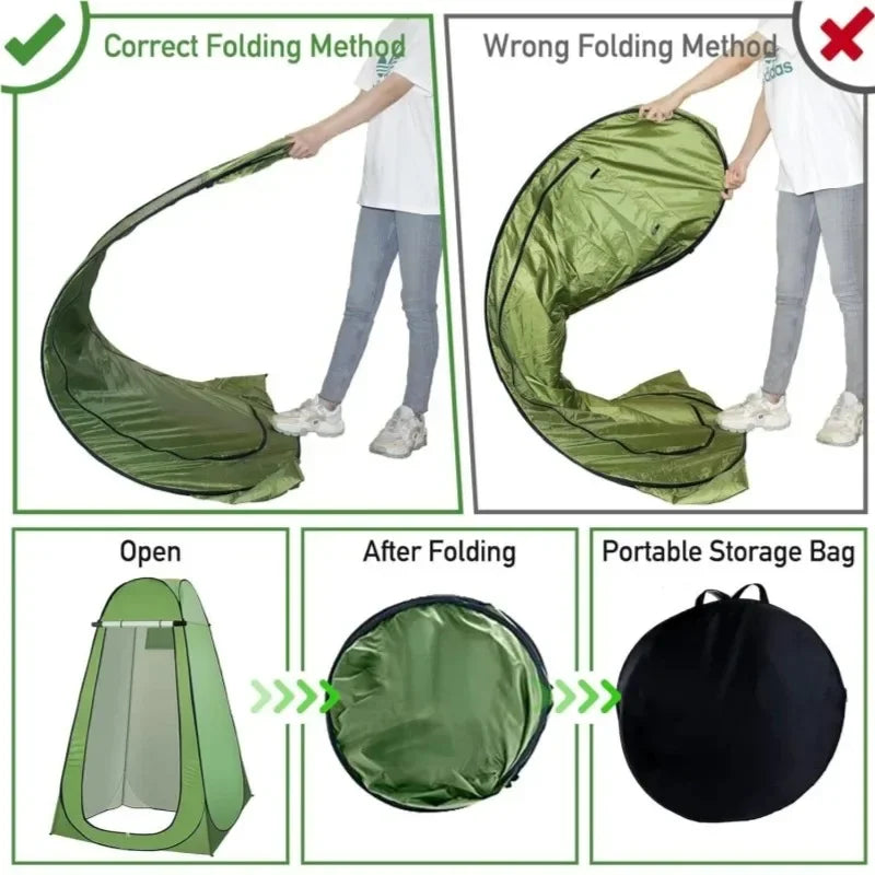 Pop Up Privacy Tent for Shower & Camping Toilet