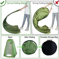 Pop Up Privacy Tent for Shower & Camping Toilet