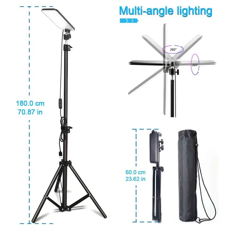 Portable LED Camping Work Light with Tripod Stand