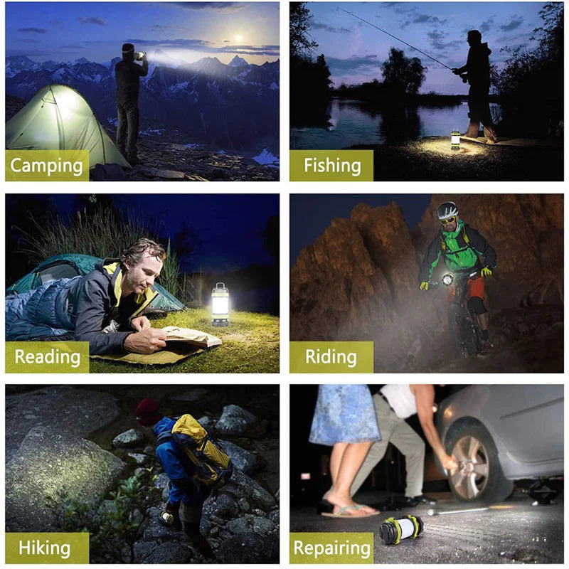 1000LM Rechargeable LED Camping Lantern Power Bank