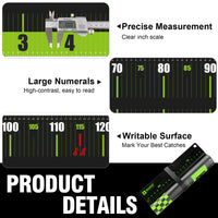Waterproof Fishing Ruler Board – PVC Fish Measuring Tool for Accurate Catch Measurement