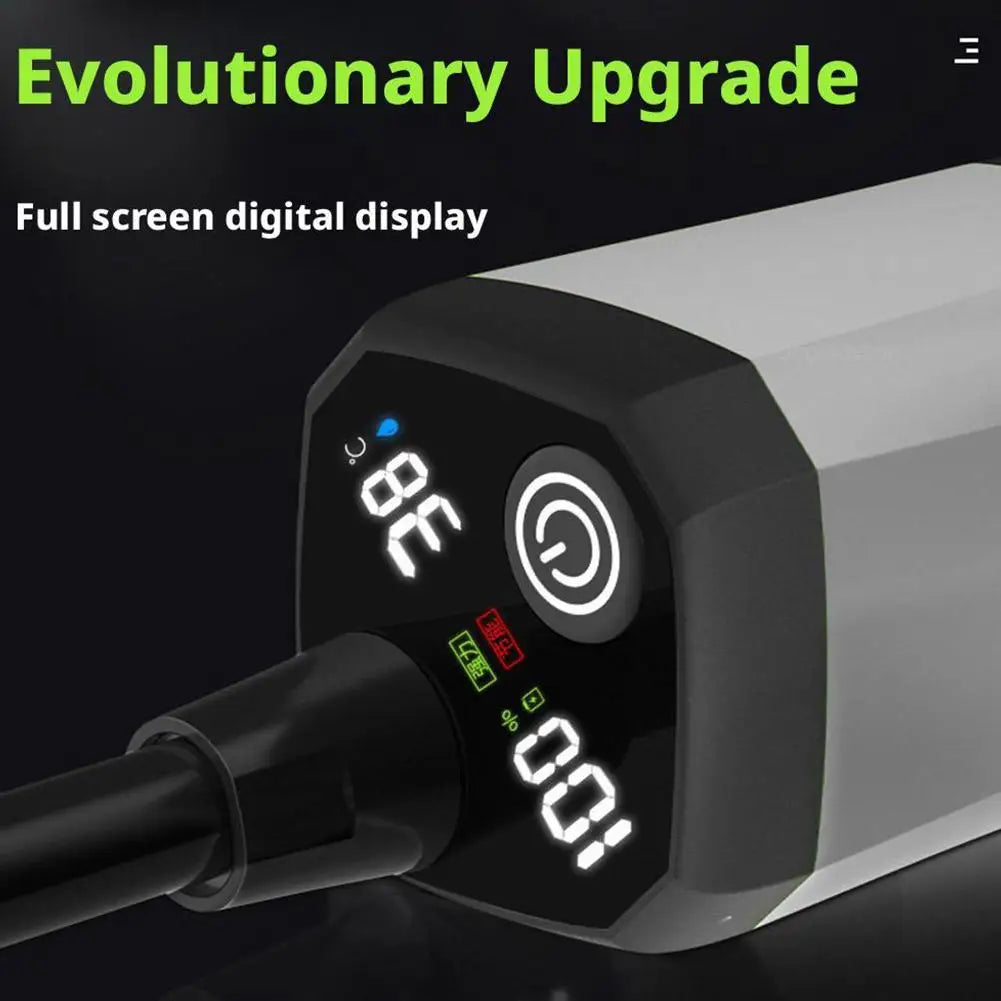 Outdoor Portable Camping Shower – 6000mAh Rechargeable LED Display