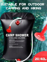 Portable Solar Shower Bag for Camping & Outdoor Use