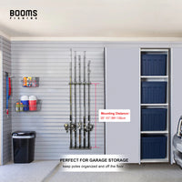 Heavy Duty Wall Fishing Rod Holder Rack – Vertical Storage Organizer for Up to 10 Rods