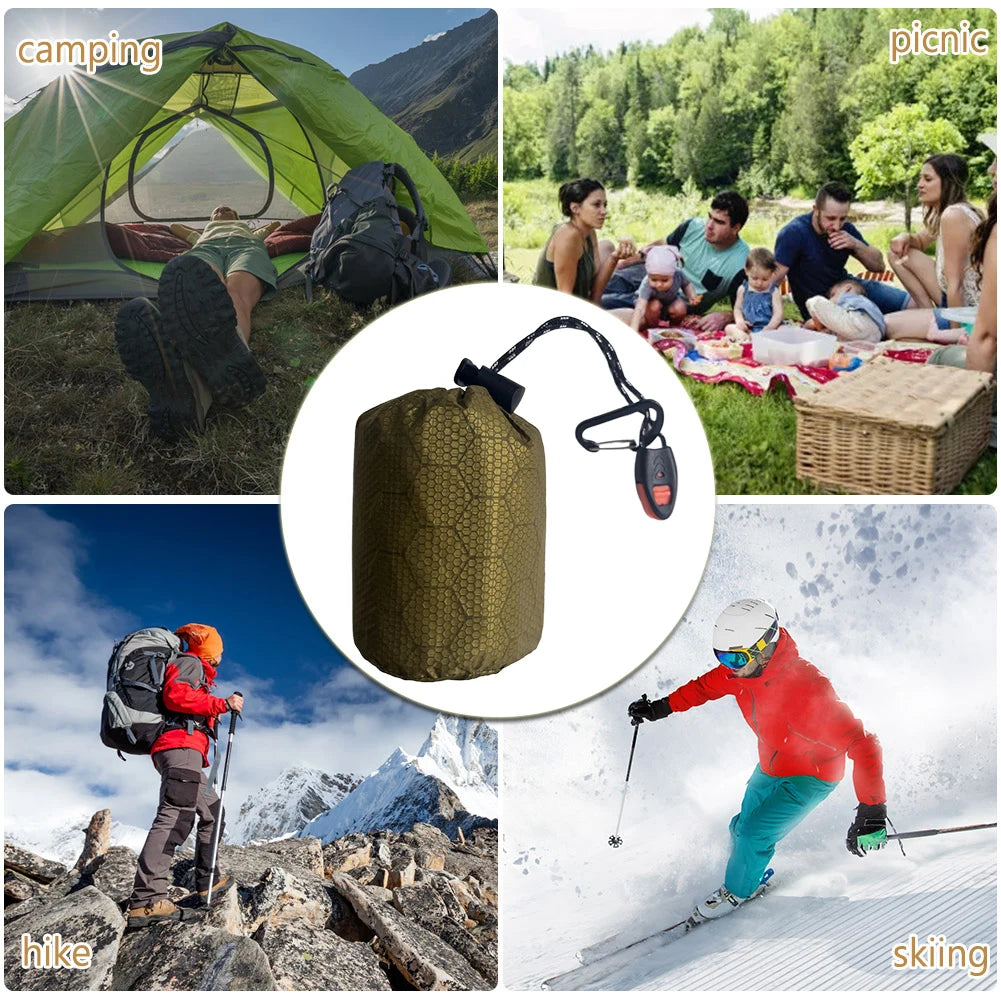 Waterproof Thermal Emergency Sleeping Bag - Portable Survival Bivy Sack | Field to Peak.